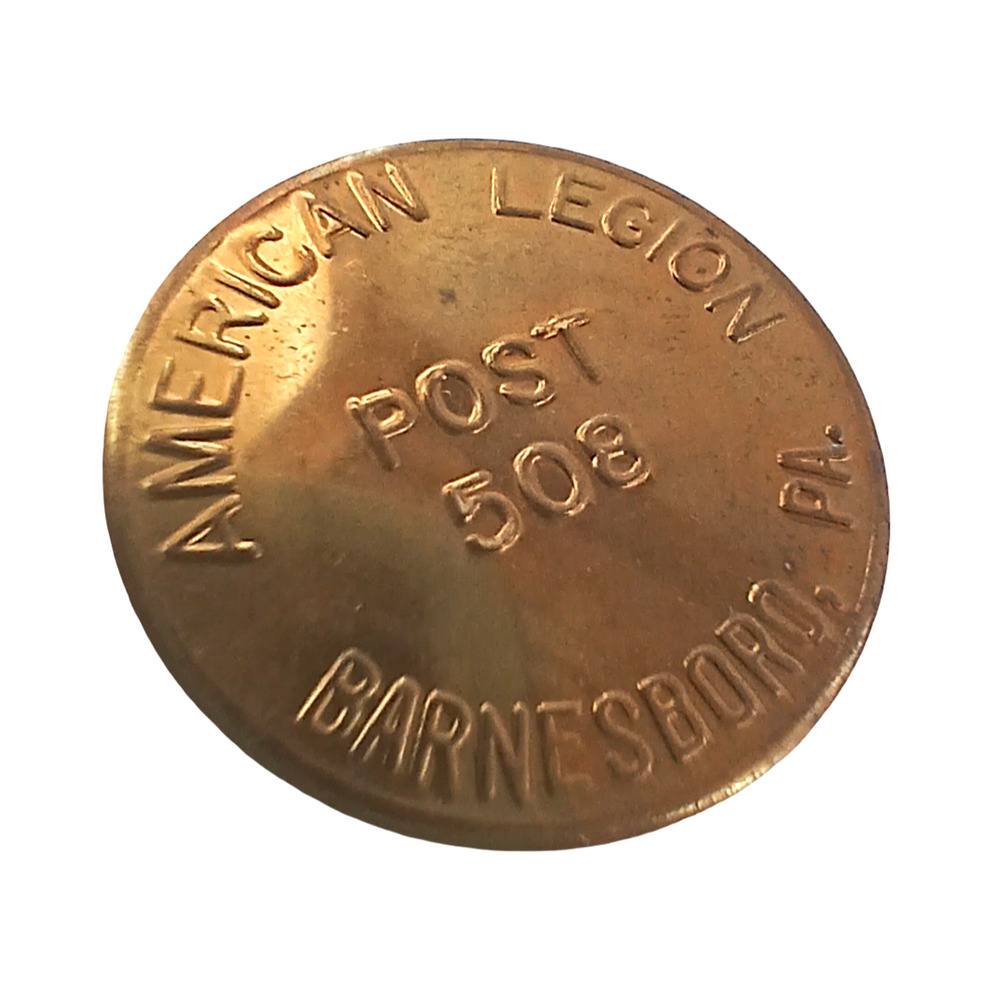 VTG American Legion Post 508 Commemorative Token Good for 30cents in Trade